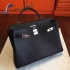 hermes kelly black togo leather